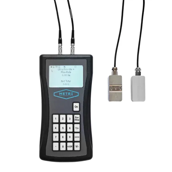 Seztec Ultra ProLite portable clamp-on ultrasonic flow meter with transducer sensors for water DN10 to DN2000